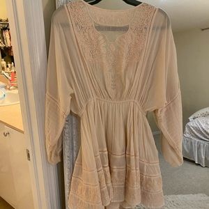 Loveshackfancy Buds/Pink pleaded dress